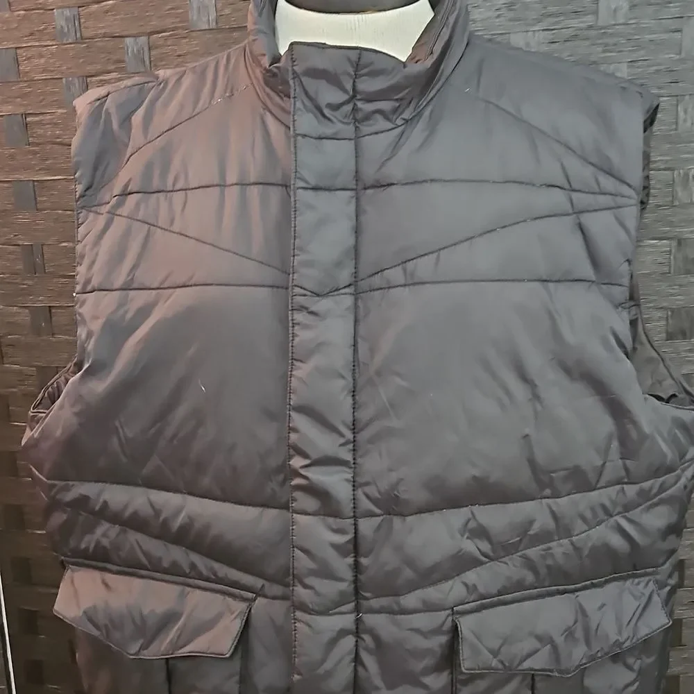 Todd Smith Men's Black Quilted Down Vest Size XXL